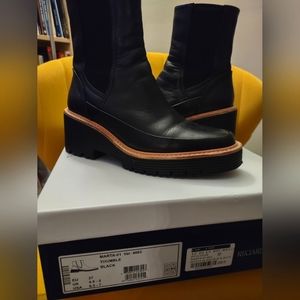 Regarde le Ciel Black Leather Marta Boots